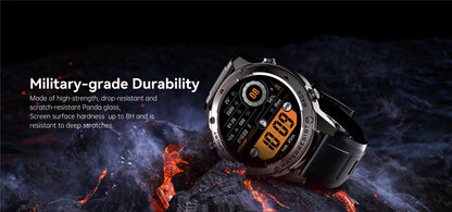 LIGE New GPS Tracker Smart Watch Men 466*466 AMOLED Screen Men Watches 50M Waterproof Outdoor Compass 500mAh Battery Smartwatch
