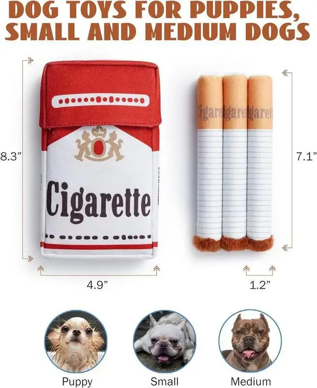 Dog Toy Funny Interactive Plush Dog Toys Creatives Cigarette Design Giggling Chewing Toys for Dog The Perfect Pet Gift for Plays