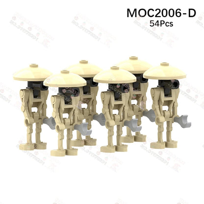 Sci-Fi Movie Series Droid Building Blocks Creative Mini Collector Turret Robot Annihilator Robot Model Bricks Toys For Kids Gift