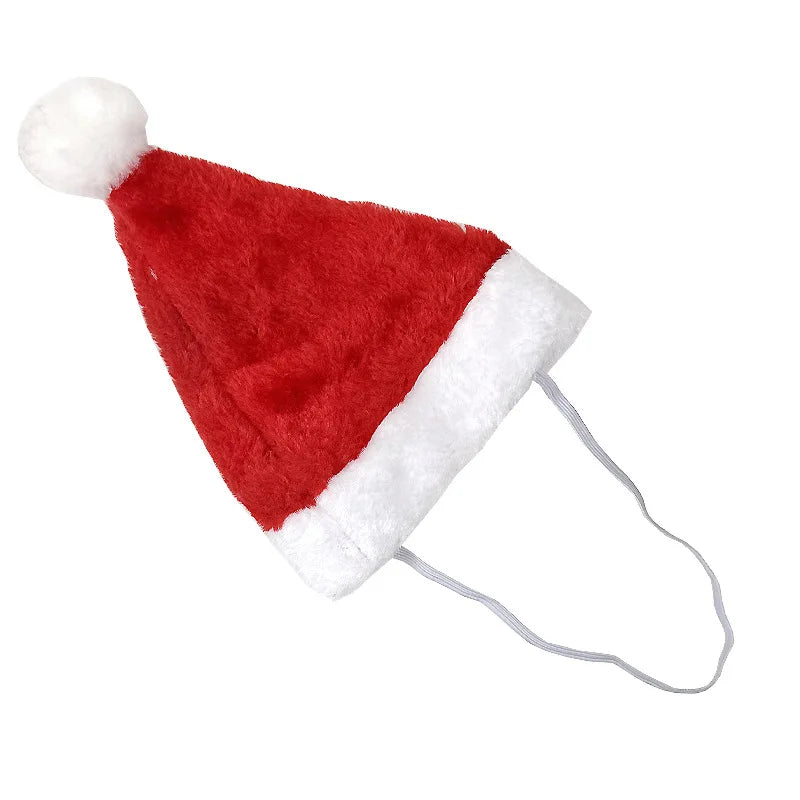 Pet Cat Dog Christmas Santa Hat Cap Small Medium Dogs Headwear Xmas New Year Party Cosplay Costume Accessories Pet Supplies