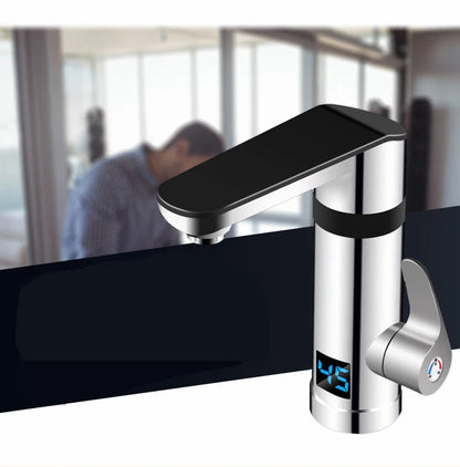 3000W Instant Electric Faucet Heater Tap Display Temperature Tankless Water Heater for Kitchen and Bathroom EU/UK/AU Plug 220V
