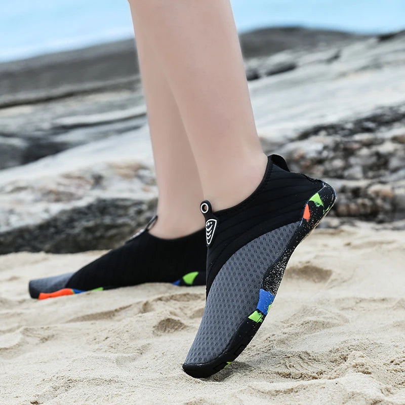 Men Women Aqua Shoes Sneakers Quick Dry Swimming Footwear Unisex Outdoor Breathable Upstream Beach Shoes 35-45#