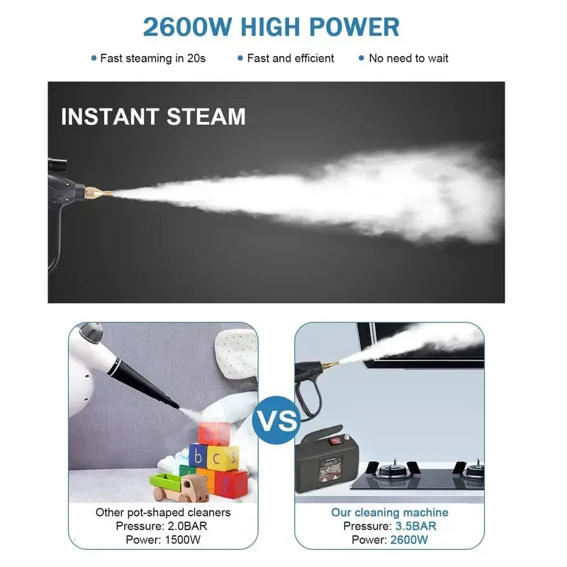Household Electric Steam Cleaner 3000W 4.5Bar High temperature And Pressure Air Conditioner Range Hood Car Cleaning 110V 220V