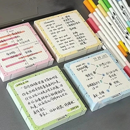 100 Pads/Pack Sticky Note Inches Posted it Sticky Note Pads Notepads Posits School Stationery office Supplies back to school