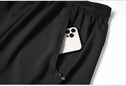 2025 New Summer Men's Beach Shorts Beach New Models Solid Color Fashion Leisure Comfortable Elastic Waist Double Pockets Cool