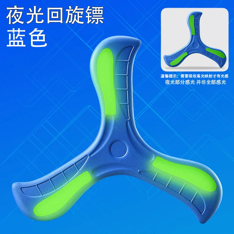 1PC Boomerang Children's Game Pet Toy Parent Child Interactive Toy Educational Outdoor Stress Relieving Toys Spinning Frisbee
