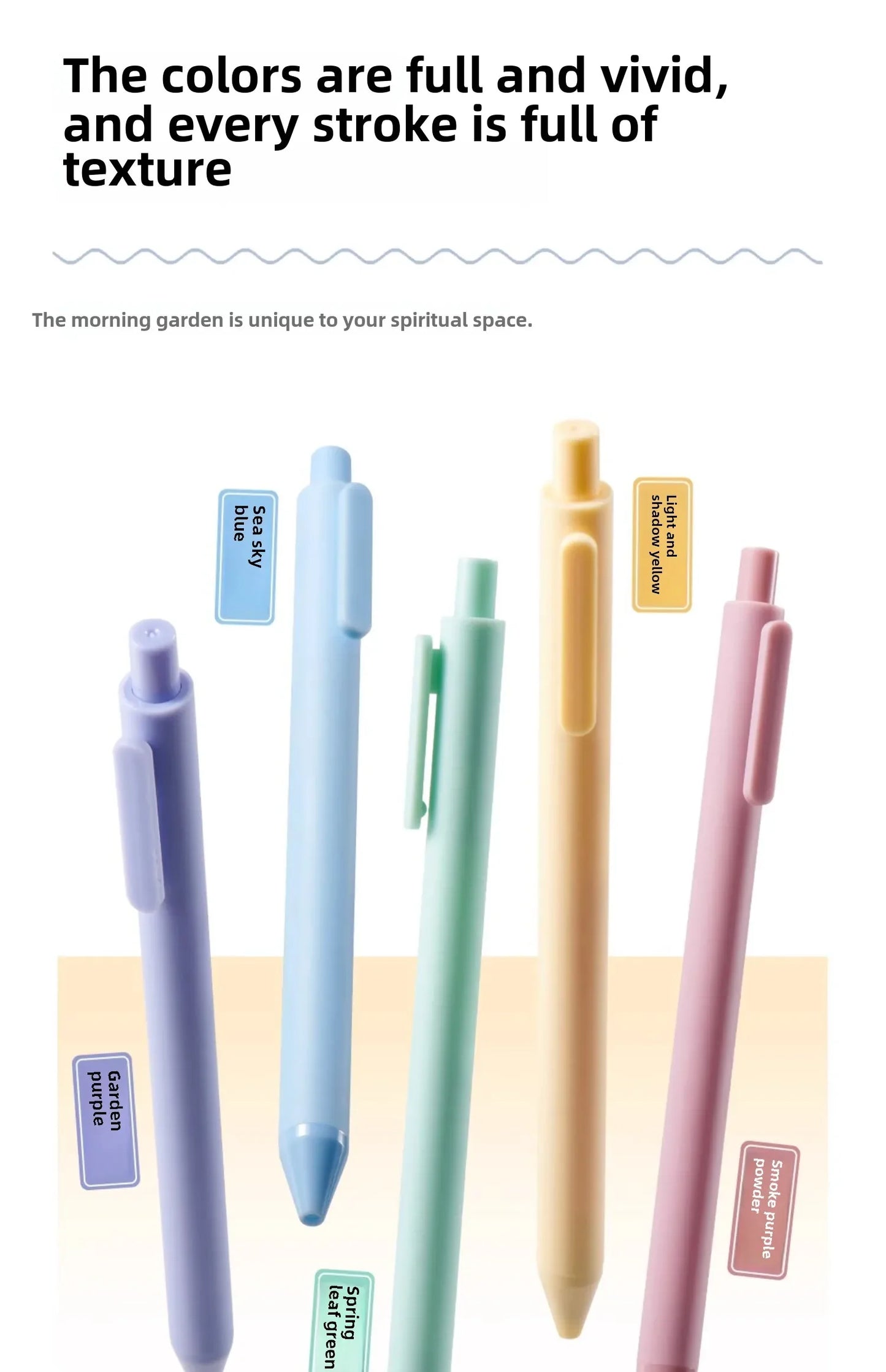 5Pcs New 2025 Kaco Sunrise Impression Cute Colors Gel Pens 0.5mm Retractable Kawaii Pen Stationery for Kids School Supplies