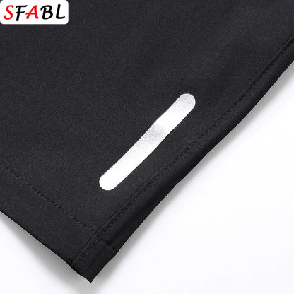 New Quick Dry Jogging Fitness Shorts Men Summer Sports Running Shorts Lightweight Bottoms Thin Breathable Beach Short Pants Male