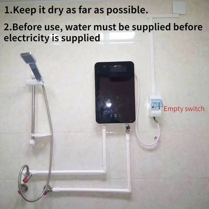 6500w Instant Tankless Water Heater 220v Thermostat Induction Heater Smart Touch Electric Heaters Shower Automatica High Quality