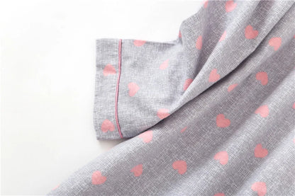 Nightgown 100% Brushed Cotton Nightshirts Women's Sleepwear Long Sleeve Plaid Winter Oversize Sleep Dress Women Home Clothes
