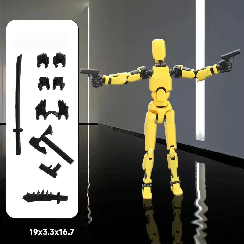 UNGH Multi-Jointed Action Figure Dragon 3D Printed Assembly Movable 13 Body Movable Robot Toys Gifts For Children
