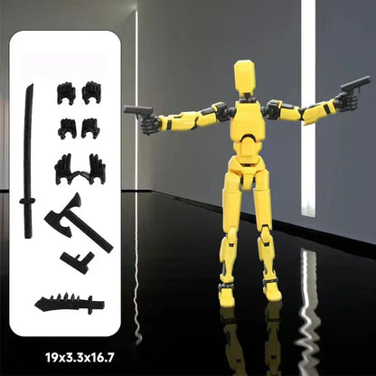 UNGH Multi-Jointed Action Figure Dragon 3D Printed Assembly Movable 13 Body Movable Robot Toys Gifts For Children