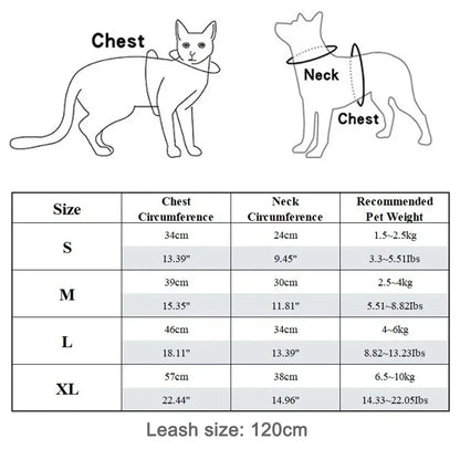 Dog Harness Vest Chest Cat Collars Rope Adjustable Breathable Mesh Puppy Harness for Outdoor Walking Small Medium Pet Supplies