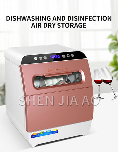 1200W Household Dishwasher Washing Machine Fully automatic Dishwashers Desktop Dish Washers Small Disinfecting Dishwasher Mini