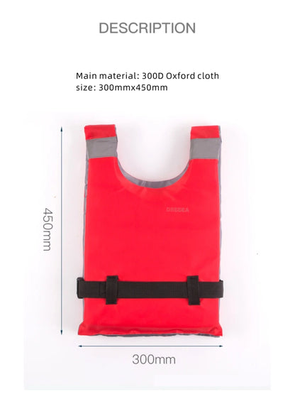 Jet Ski Life Vest for Men, Open-Sided, PFD Kayak Life Jacket, Survival Buoyancy Aids for Adults, 90 kg
