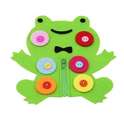 Children's Early Education Toys Animals Theme DIY Fabric Material Package Kids Educational Toy Button Buckle Zipper Teaching Toy