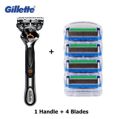Gillette Fusion PROGLIDE Power Razor Safety Shaver 5 Layers Blades Replacement Refills for Men Beard Hair Removal Face Cleaning