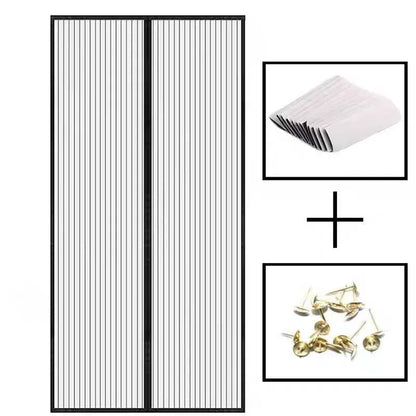 Window Mosquito Curtain, Gauze Window Screen, Automatic Door Lock, Home Ventilation Curtain, Magnetic Mesh Cover