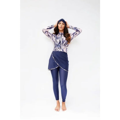 3PCS/Set Women Muslim Clothing Muslim Swimwear Long Sleeve Sport Swimsuit Burkini Swimming Maillot Bain Femme Musulmane Suit