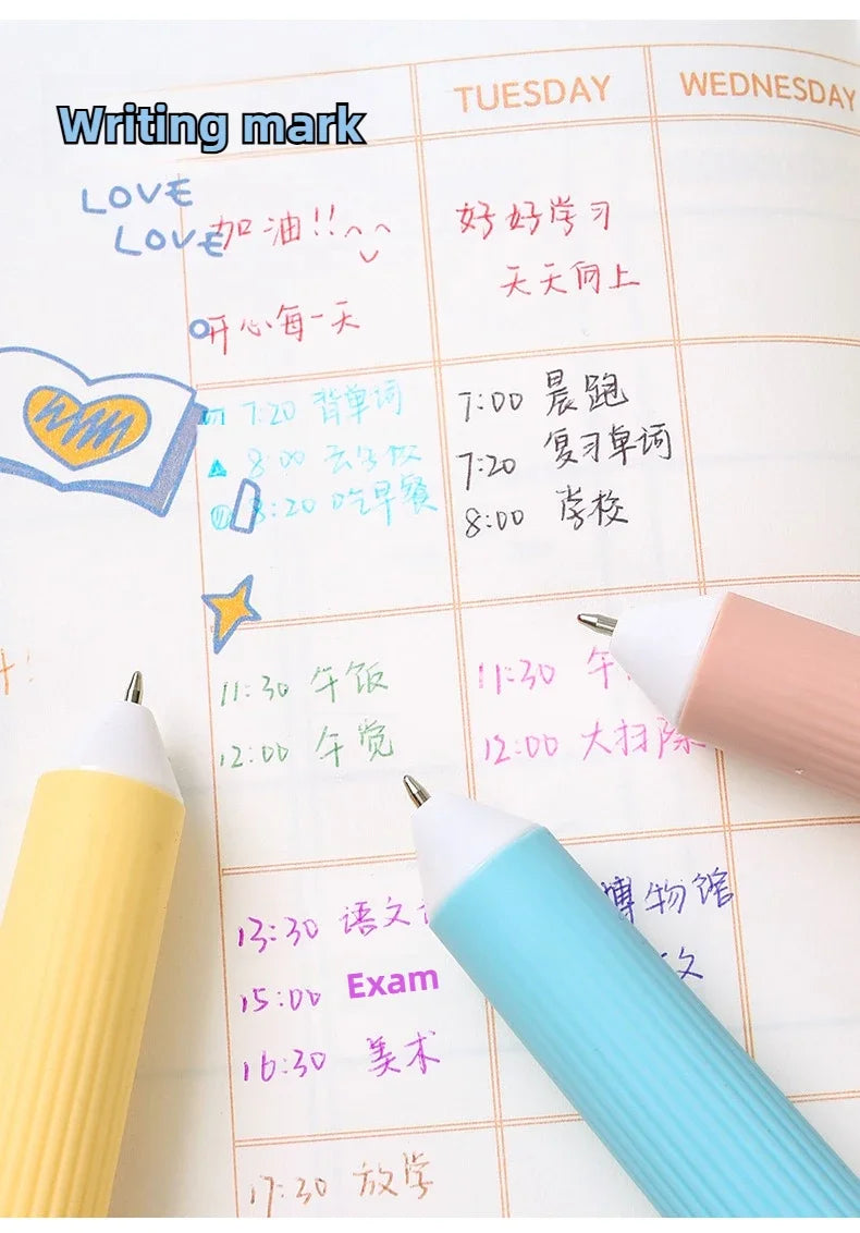 Languo 120 Color Ballpoint Pen 0.8mm Cartoon Soft Grip Press Multicolor Writing Pen for Drawing Overlay School Office Supplies