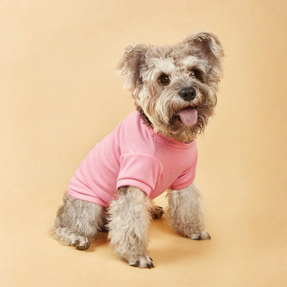 Breathable Dog T-shirt Solid Comfortable Thin Vest For Dogs Cute Summer Pet Clothes Dog Vest Tops Pet Supplies