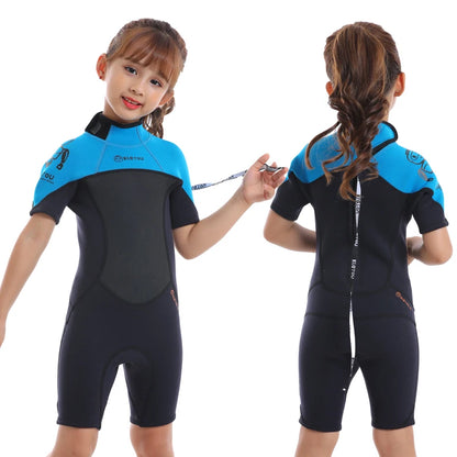 Thermal Shorty Swimsuit Kid Surf Neoprene Wetsuit Children Scuba Diving Suit Freediving Underwater Swimwear Suits Youth Swim Set