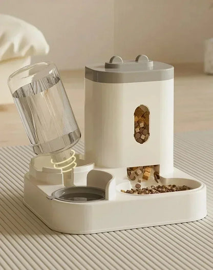 Ee2 In 1 Gravity Pet Feeder Water Dispenser Strike,Automatic Cat Dog Food Water Bowl Basin Dogs Pet Supplies