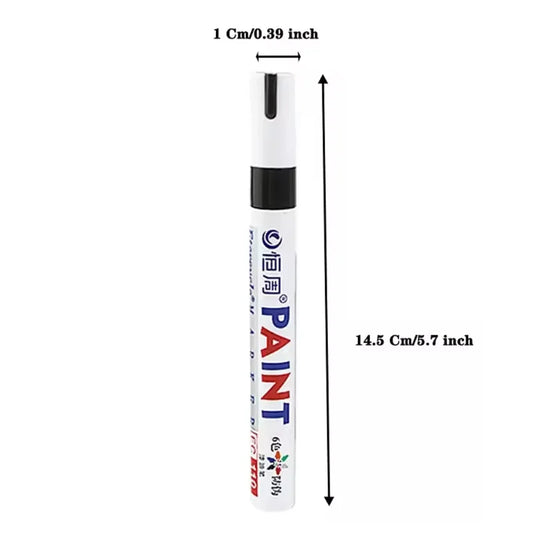 12Colors Waterproof Colorful Paint Marker Pens Permanent Paint Marker White Tire Tread Rubber Fabric Paint Metal
