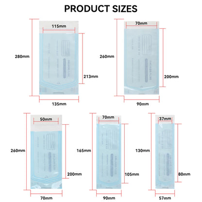 10/20PCS Disposable Self-sealing Sterilization Pouches Bag 5 Sizes Tattoo Accessories Supplies Self-adhesive Clean Bags