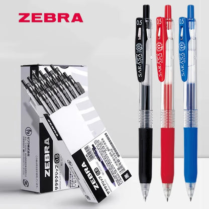 Zebra Sarasa Clip 0.5mm Black Blue Red Retractable Gel Pens Ballpoint for Writing Office Accessory School Supplies Stationery