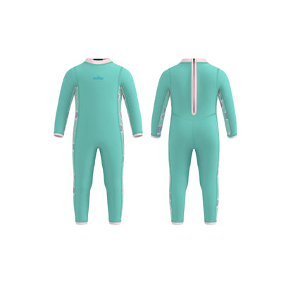 Boys Girls Toddlers 2mm Neoprene Wetsuit Back Zipper Infants Wet Suits Full Swimsuit Warm One Piece Bathing Swimming Suit