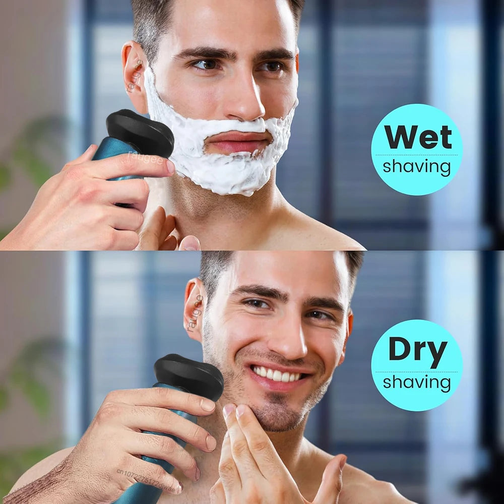 Electric Shaver for Men Facial Beard Hair Remover Chest Nose Hair Trimmer Rechargeable Portable Multifunctional Electric Razor