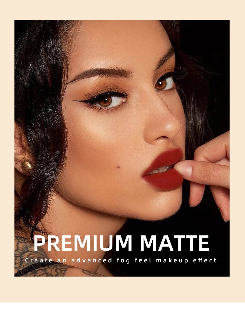 QIBEST Matte Liquid Lipstick Waterproof Long Lasting Lip Gloss Velvet Mate Nude Red Tint Tube Lipsticks Lipgloss Makeup Cosmetic
