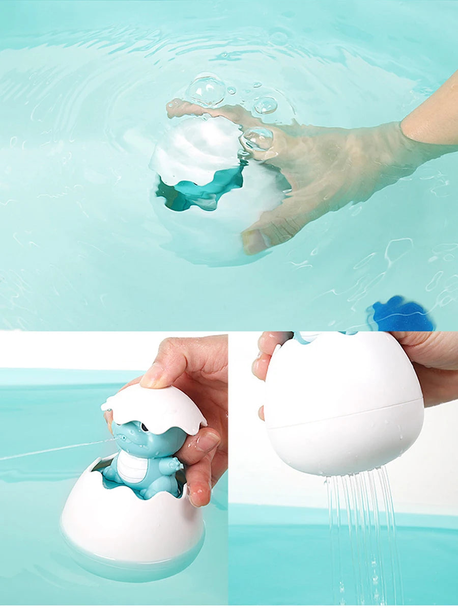 Kids Bath Toys Baby Cute Duck Penguin Egg Water Spray Sprinkler Bathroom Sprinkling Toy Beach Shower Swimming Toddler Toys Gift