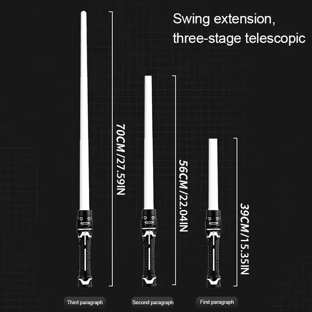 1PC Cyberpunk LED Sword,Retractable Light Saber Sword Toys, Masquerade Party And Halloween Props