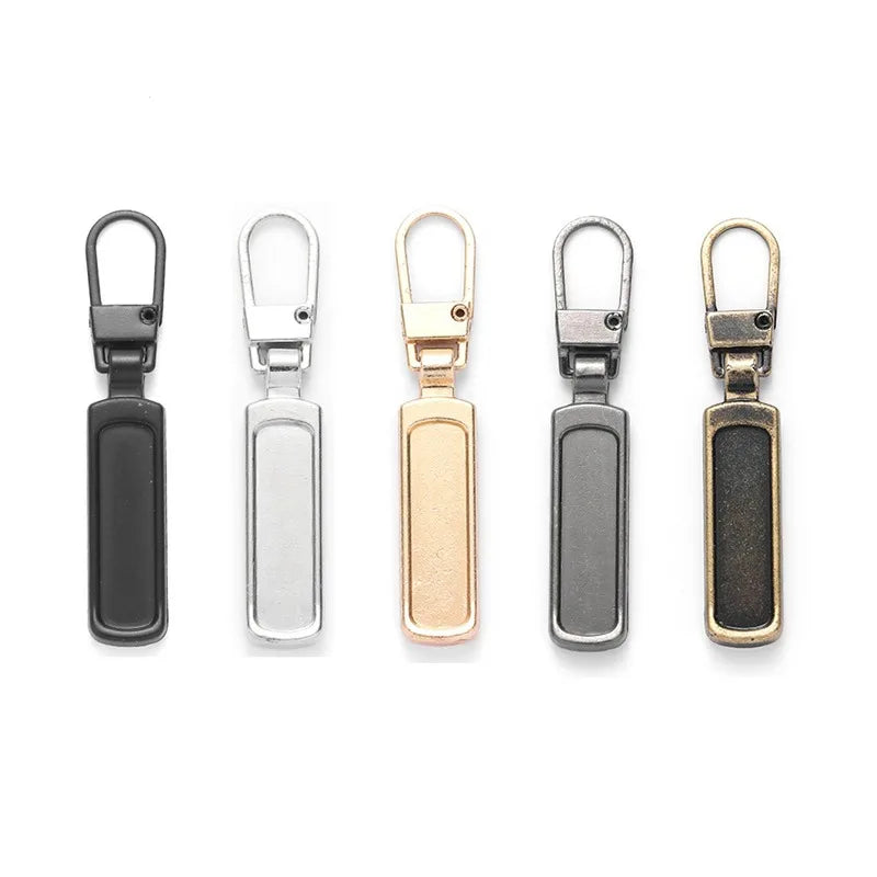 Detachable Zipper Puller Universal Replacement Tab Zippers Head Sliders Repair Kit for Suitcases Bags Clothing DIY Sewing Craft