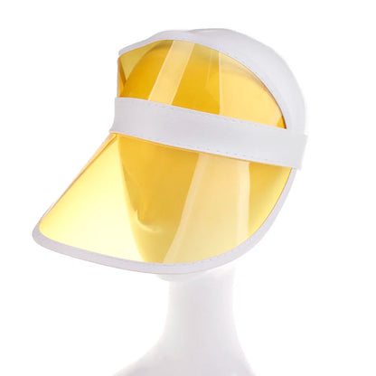 Summer Casual Unisex PVC Outdoor Hat Transparent Visor Party Casual Hat Clear Plastic Adult Sunscreen Cap