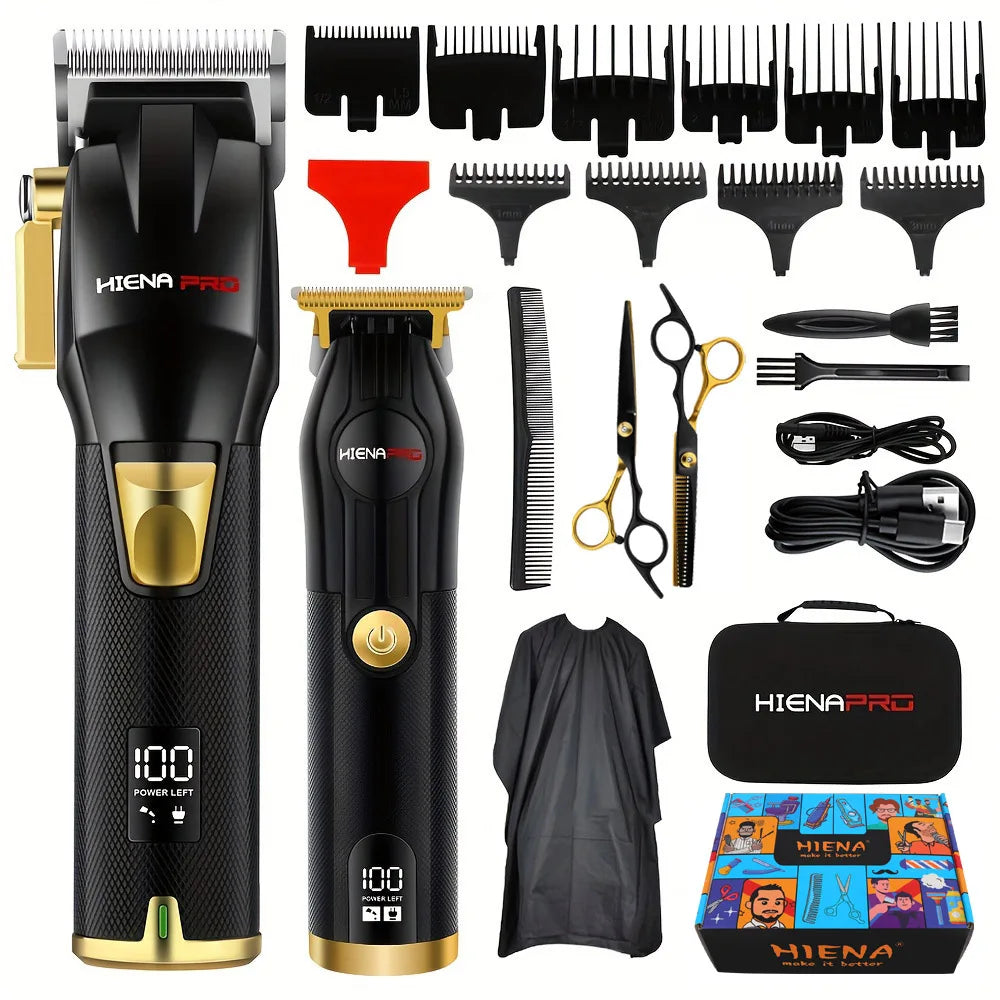HIENA Professional Hair cutting machine Hair Clipper Set Metal Electric Cordless Hair Trimmer for Barber Display hair clipper