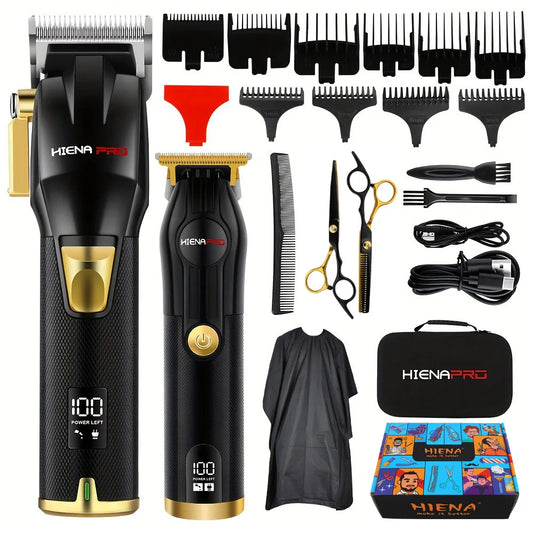 HIENA Professional Hair cutting machine Hair Clipper Set Metal Electric Cordless Hair Trimmer for Barber Display hair clipper