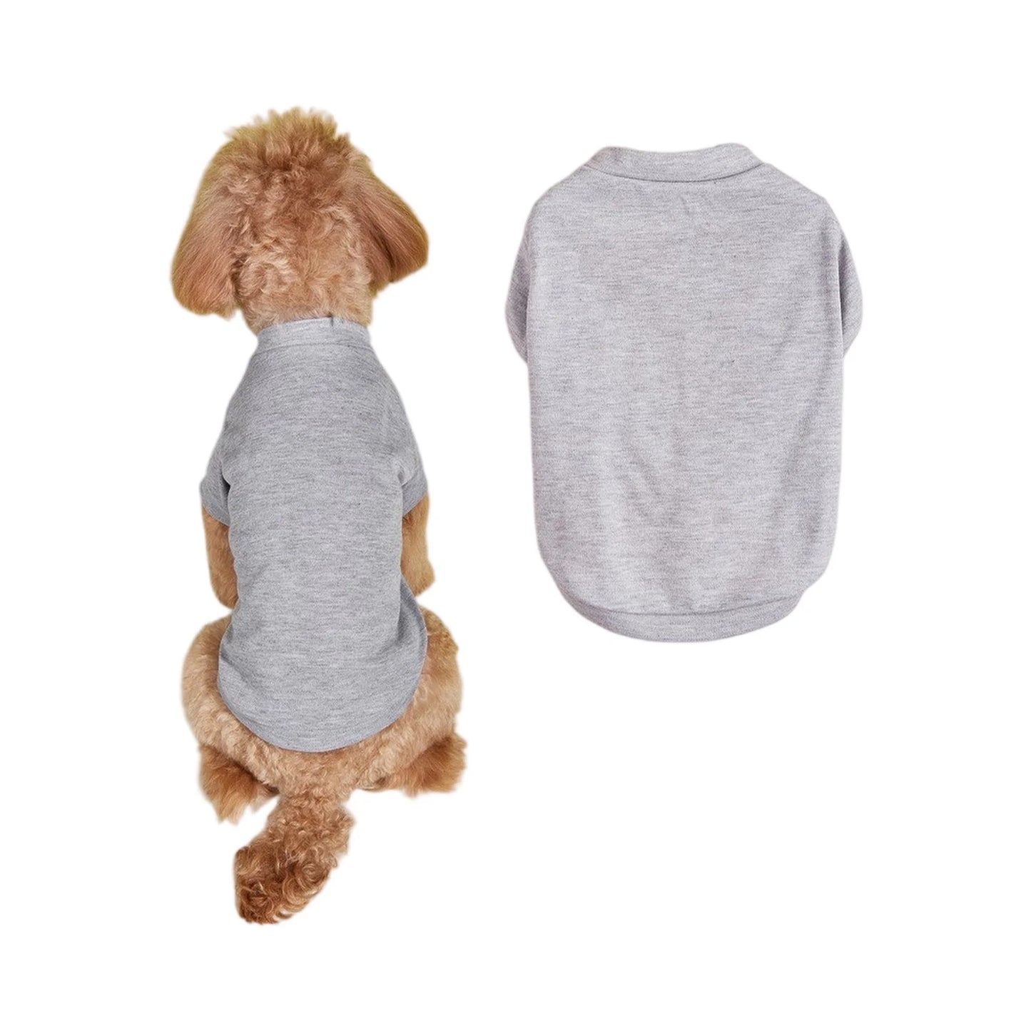 Breathable Dog T-shirt Solid Comfortable Thin Vest For Dogs Cute Summer Pet Clothes Dog Vest Tops Pet Supplies