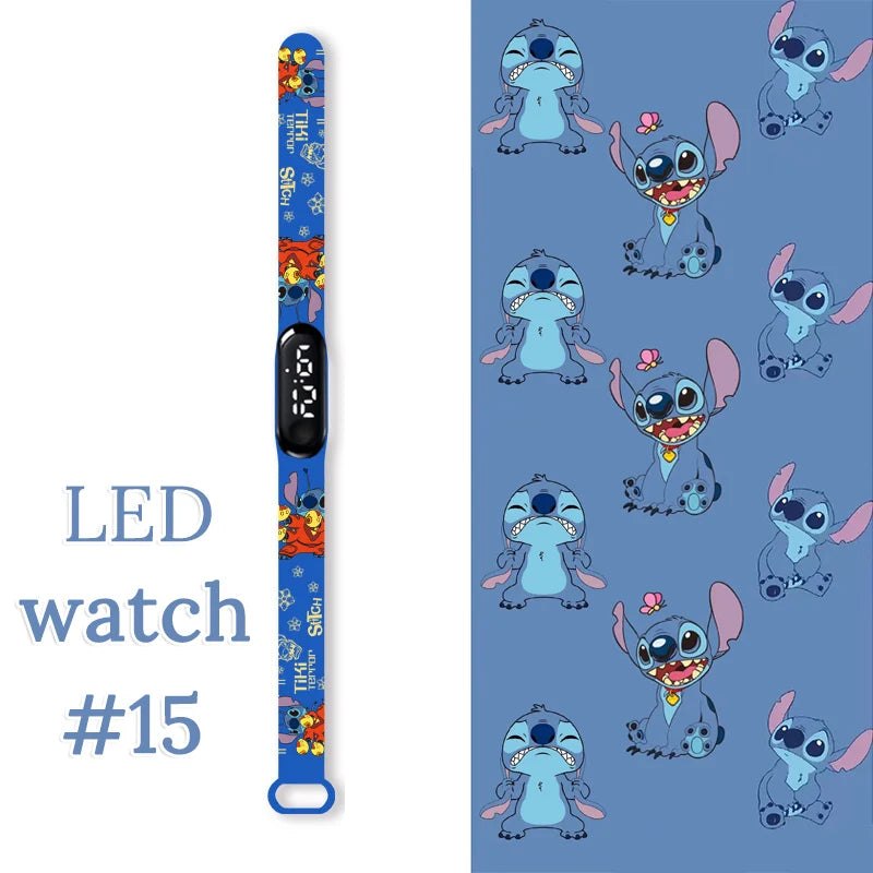 Fashion Stitch Children Watches Girls Waterproof Sport Wristband Women Bracelet  Kids LED Watch Touch Digital Clock
