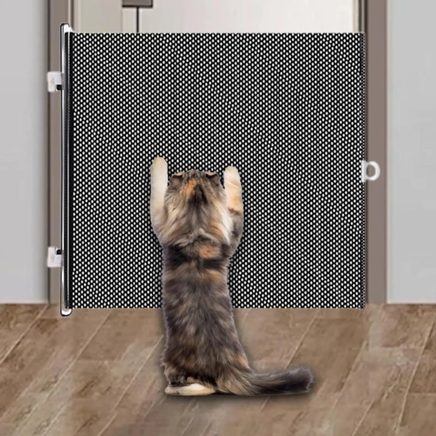 Retractable Baby Gate Pet Gate Extendable Baby Safety Gate Multifunctional Animal Fence Cat Barriers 40x125cm Pet Supplies