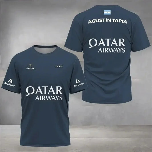 Summer Men's and Kids' Badminton and Tennis Sports Training Short Sleeve T-Shirt Casual Streetwear Top for Men