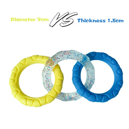 Dog Chewing Toy Loop Rings for Aggressive Chewer TPR Teething Loop Puppy Toy Dog Chew Pacifier Pulling Toy Pet Supplies
