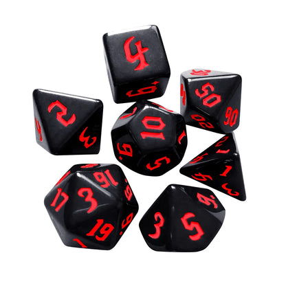 7Pcs/set  Electronic Luminous LED DND Dice Set Multiple Sided Dice for Adults Board Game Party Entertainment Toys