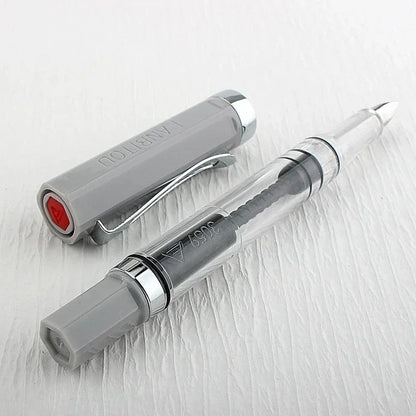 High Quality 3059 Piston Fountain Pen Resin Transparent Ink Pen EF/F Nib 0.38/0.5mm Fountain Pen Business Gif