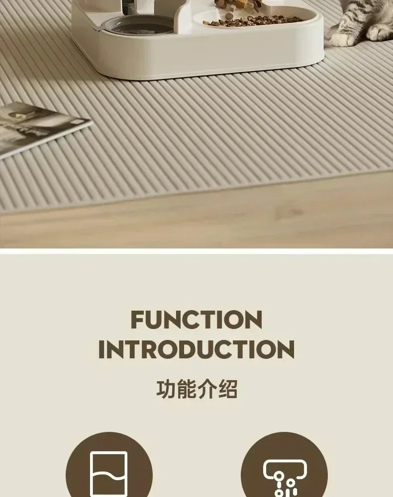 Ee2 In 1 Gravity Pet Feeder Water Dispenser Strike,Automatic Cat Dog Food Water Bowl Basin Dogs Pet Supplies