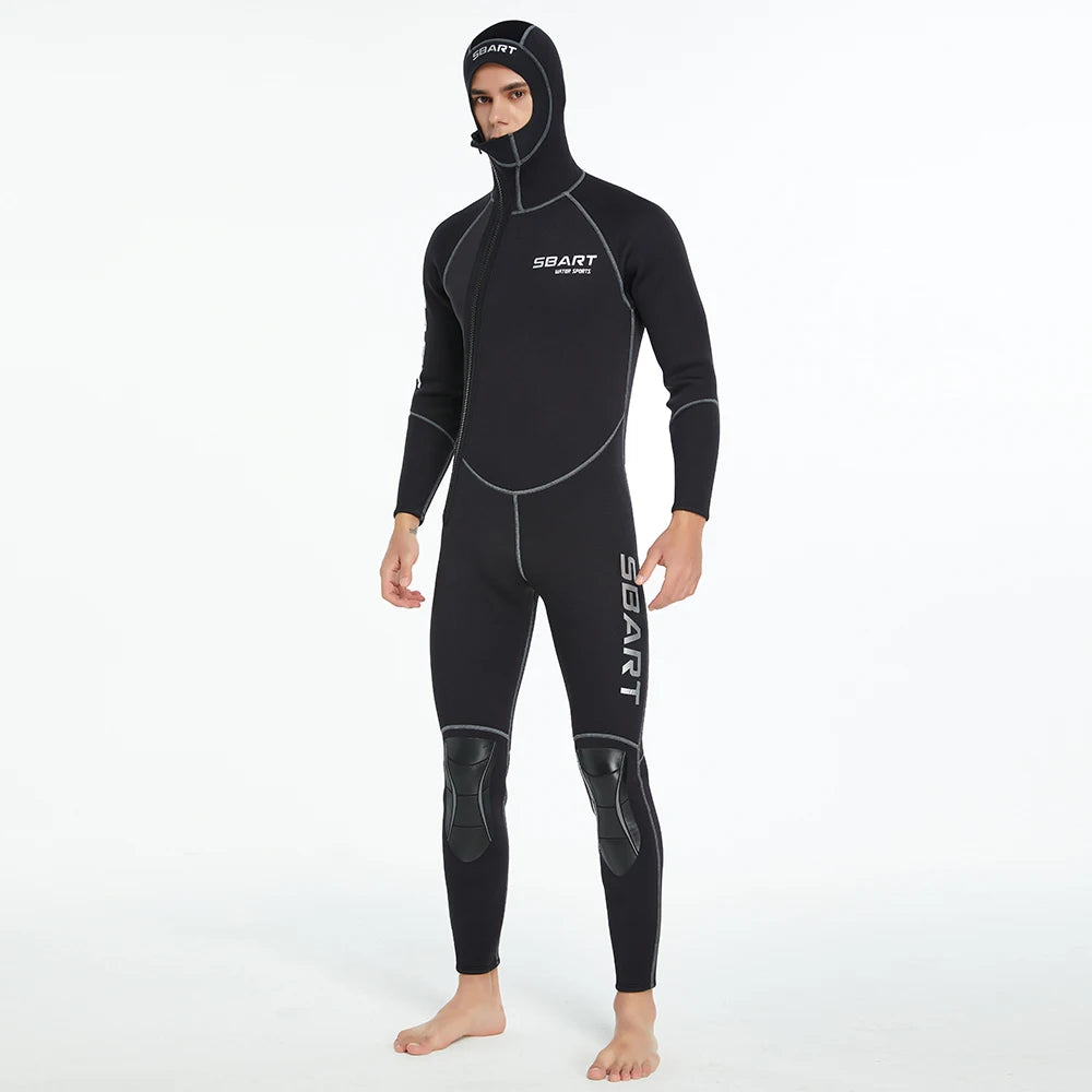 3MM diving suit men's and women's thickened diving suit men's warm hooded swimming wet suit surfing suit jellyfish suit