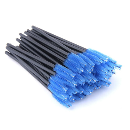 HOT 5/25/50pcs Mascara Wands Applicator Cosmetics Eyelash Brush Comb Crystal Eyelash Brushes Makeup Beauty Wholesale Eye Brush