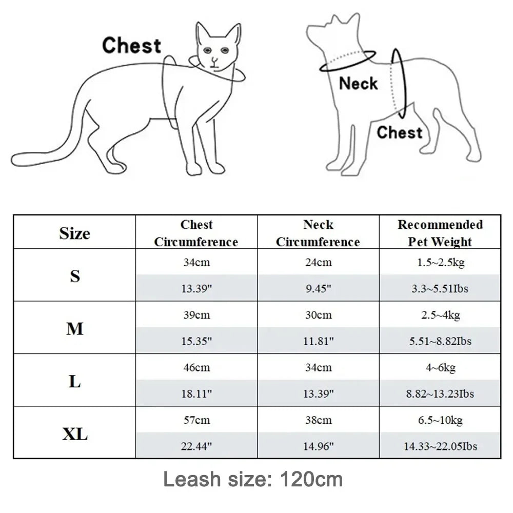 Dog Harness Vest Chest Cat Collars Rope Adjustable Breathable Mesh Puppy Harness for Outdoor Walking Small Medium Pet Supplies